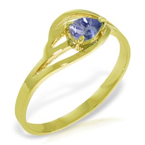 ALARRI 0.3 Carat 14K Solid Gold Ring Natural Tanzanite