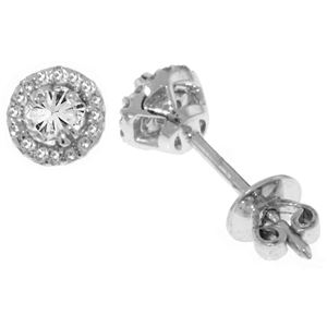 ALARRI 0.16 CTW 14K Solid White Gold Two Is One Diamond Earrings