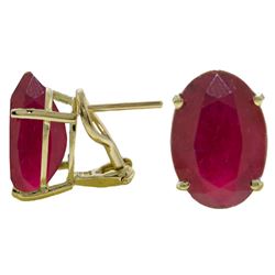 ALARRI 15 CTW 14K Solid Gold Intensity Ruby Earrings