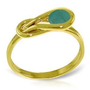 ALARRI 0.65 Carat 14K Solid Gold Ring Natural Emerald