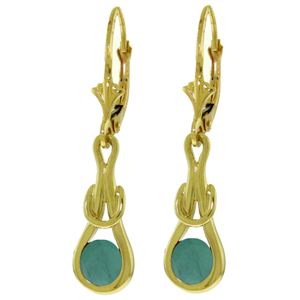 ALARRI 1.3 Carat 14K Solid Gold Elysian Emerald Earrings