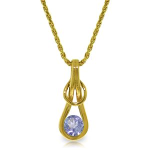 ALARRI 0.65 Carat 14K Solid Gold Adorable You Tanzanite Necklace