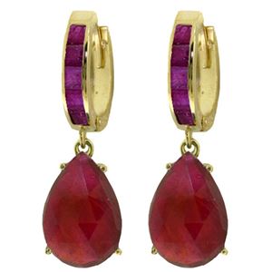 ALARRI 11.3 Carat 14K Solid Gold Dramatique Ruby Earrings