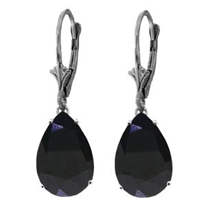 ALARRI 9.3 Carat 14K Solid White Gold Testimony Sapphire Earrings