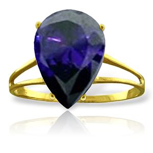 ALARRI 4.65 Carat 14K Solid Gold Don't Turn Back Sapphire Ring