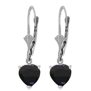 ALARRI 3.1 CTW 14K Solid White Gold Emotions Expressed Sapphire Earrings