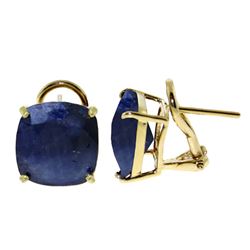 ALARRI 9.66 Carat 14K Solid Gold Provocative Sapphire Earrings