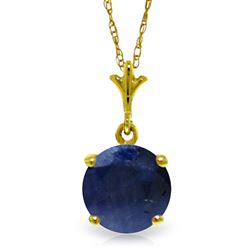 ALARRI 1.65 Carat 14K Solid Gold Raise You Higher Sapphire Necklace