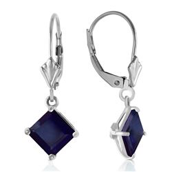 ALARRI 2.9 Carat 14K Solid White Gold Guided Spirit Sapphire Earrings