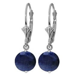 ALARRI 3.3 CTW 14K Solid White Gold Retalliate Sapphire Earrings