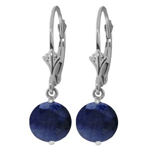 ALARRI 3.3 CTW 14K Solid White Gold Retalliate Sapphire Earrings