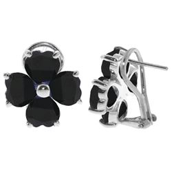 ALARRI 7.2 Carat 14K Solid White Gold Swing Sapphire Earrings