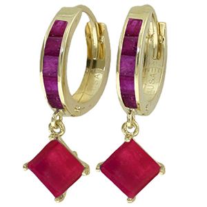 ALARRI 4.2 CTW 14K Solid Gold Ladeeda Ruby Earrings