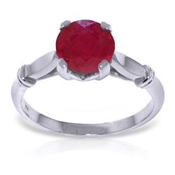 ALARRI 2 CTW 14K Solid White Gold Confide In Someone Ruby Ring
