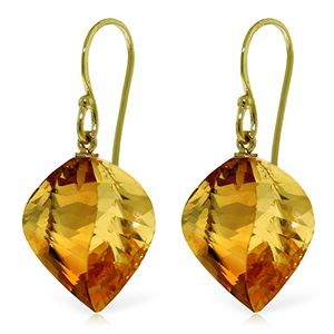 ALARRI 23.5 CTW 14K Solid Gold Ella Citrine Earrings