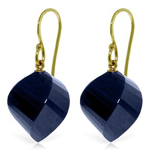 ALARRI 30.5 Carat 14K Solid Gold Ella Sapphire Earrings