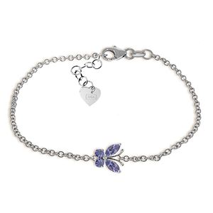 ALARRI 0.6 Carat 14K Solid White Gold Never A Dull Moment Tanzanite Bracelet