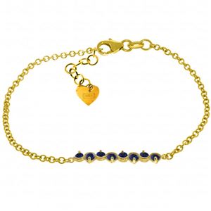 ALARRI 1.55 CTW 14K Solid Gold Bracelet Natural Sapphire