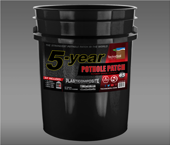 5-Year Pothole Patch: Runway Grade Asphalt 45lb Bucket Kit