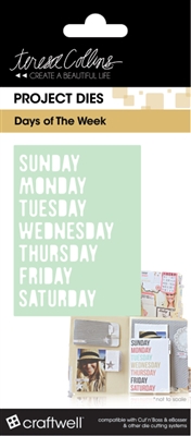 Teresa Collins Days Of The Week Pocket Dies