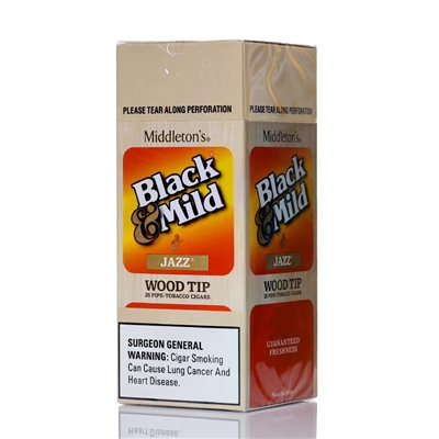 Black and Mild Jazz Wood Tip Single 25ct