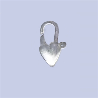 Sterling Silver Heart Lobster - Vertical 6mm x 13mm