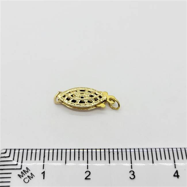 14k Gold Filled Clasp - Filligree Fish Small