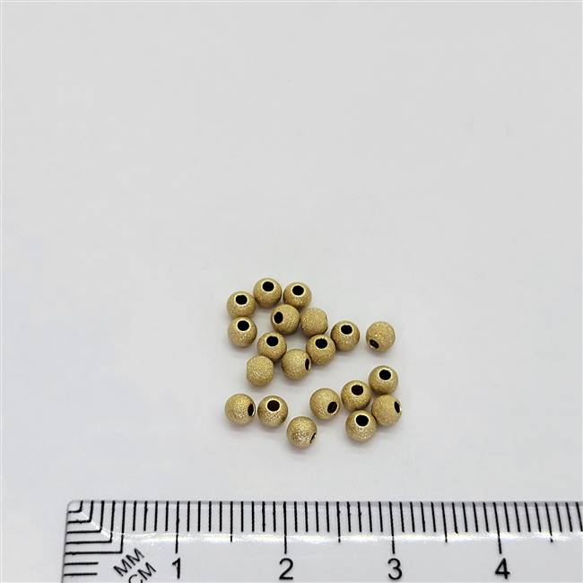14k Gold Filled Bead - Stardust 3mm