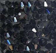 Swarovski 4mm 5301/5328 Bicone - Hematite Color