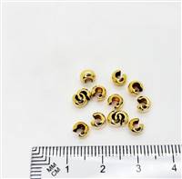 14k Gold Filled Crimp Cover - 4mm