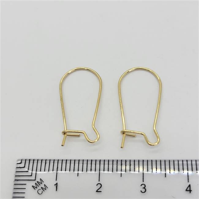 14k Gold Filled Earwire - Kidney #1 17mm