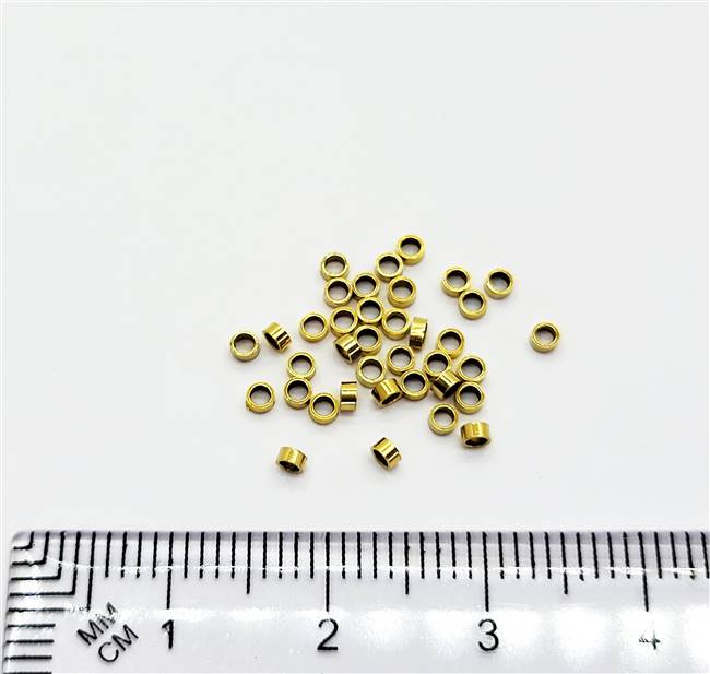14k Gold Filled Crimp Bead - 2mm x 1mm