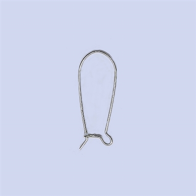 Sterling Silver Kidney Earwire - Medium