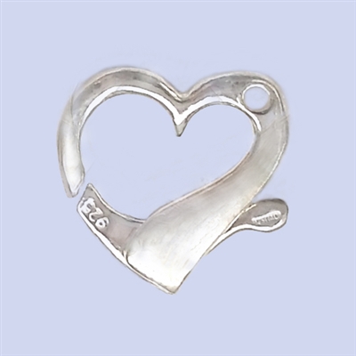 Sterling Silver Heart Lobster - Horizontal 20x20mm