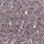 Swarovski 3mm 5301/5328 Bicone - Lt Amethyst Color