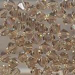 Swarovski 3mm 5301/5328 Bicone - Lt. Co. Topaz Color