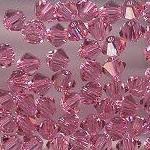 Swarovski 3mm 5301/5328 Bicone - Rose Color