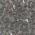 Swarovski 3mm 5301/5328 Bicone - Black Diamond Color.