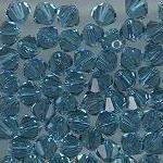 Swarovski 3mm 5301/5328 Bicone - Indicolite Color