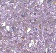 Swarovski 4mm 5301/5328 Bicone - Violet AB Color