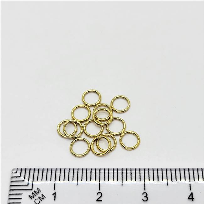 14k Gold Filled Jumpring - Closed Ring 5mm.  22 Gauge