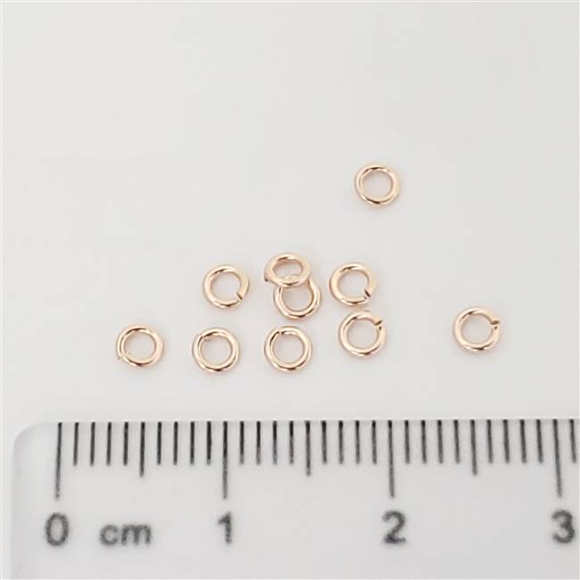 Rose Gold Filled Jumpring - Open 3mm | 22 Gauge