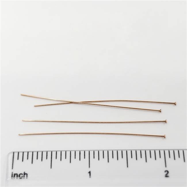 Rose Gold Filled Headpin - 2 inch #24 Gauge