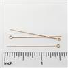 Rose Gold Filled Eyepin - 1 inch #24 Gauge