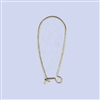 18k Gold over Sterling Silver Earwire - Kidney Large