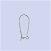 18k Gold over Sterling Silver Earwire - Kidney Medium