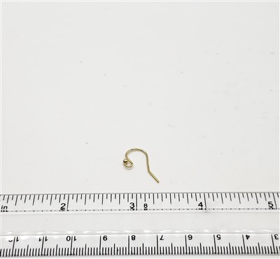 14k Gold Filled Earwire - Ball end. 21 Gauge