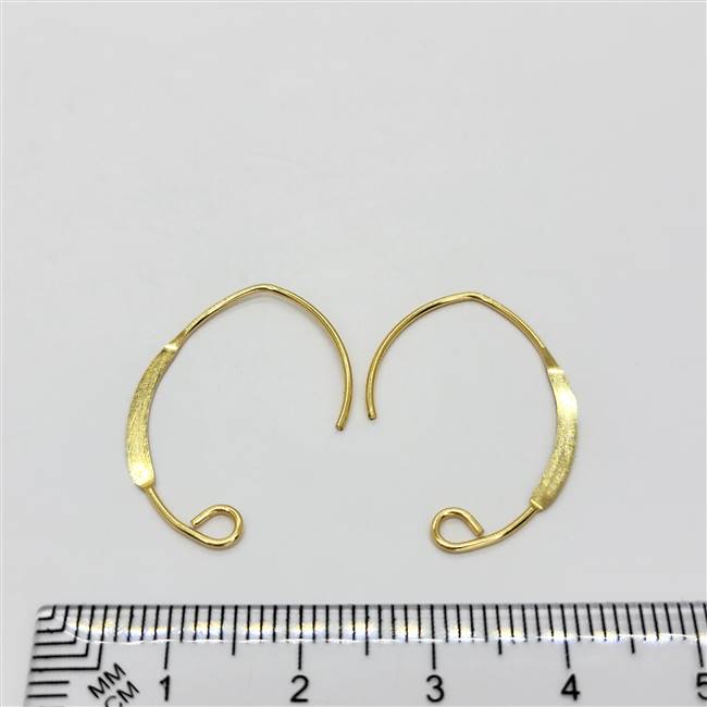 14k Gold Filled Earwire - V Shape Flat