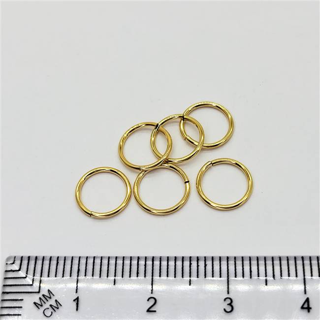 14k Gold Filled Jumpring - Open 8mm. 20.5 Gauge