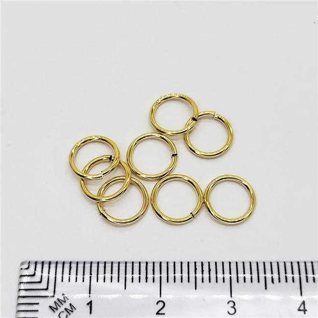 14k Gold Filled Heavy Duty Jumpring - Open 8mm. 19.5 Gauge